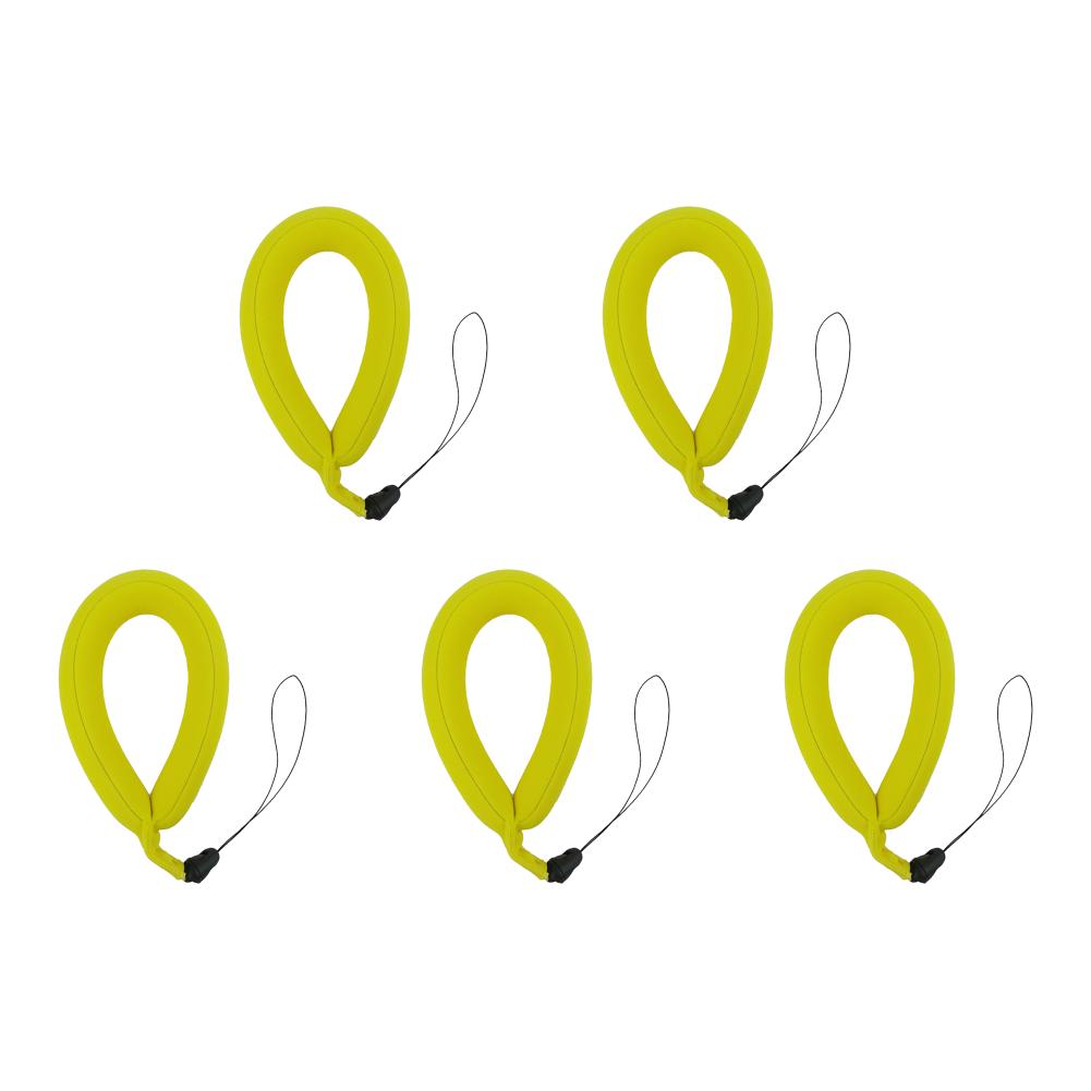 5 шт. Мобильный телефон Подводный плавучий браслет Водонепроницаемая камера Противотонущий анти-потеряющий плавающий браслет Аксессуары для плавания жёлтый