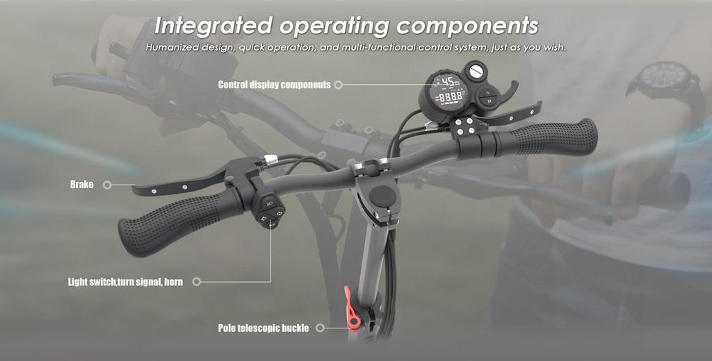 Kukirin M4 Max Folding Electric Scooter 10" Tires 800W Motor 48V18Ah Battery Max Range 64km 45km/h Max Speed