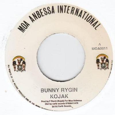 7-Zoll Schallplatte KOJAK - Bunny Rygin MOA0011 Moa Anbessa 1980 UK Reggae, Ska & Dub