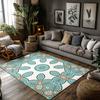 Floral Area Rug Non-Slip Indoor Outdoor Mat Washable Modern Bohemian Carpet Living Room Decor Home Decor Rugs for Bedroom