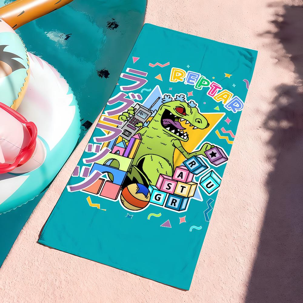 Funny cartoon R-rugrat Towel Drying Bath Towel Applicable To Light Swimming Camping Yoga Beach Out