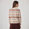 Women's 100% Wool Fair Isle Knit Sweater