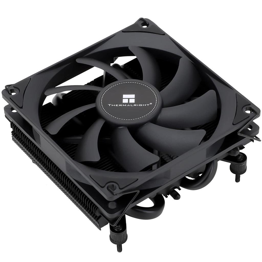 Thermalright AXP 90 X 36 Black CPU Cooling Heatsink, Down-Pressure Heatsink, Classic Black Gold Finish, Includes 4 AGHP Hot Pipes, Supports AMDIntel