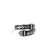 European and American Retro Stainless Steel Men and Women Suitable Ring Viking Character Snake Ring