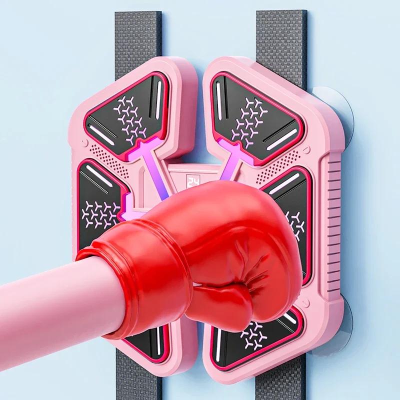 Non-Toxic Upgrade New Smart Music Boxing Machine With Boxing Gloves Wall-Mounted Exercise Equipment For Home Kid Teenagers Children