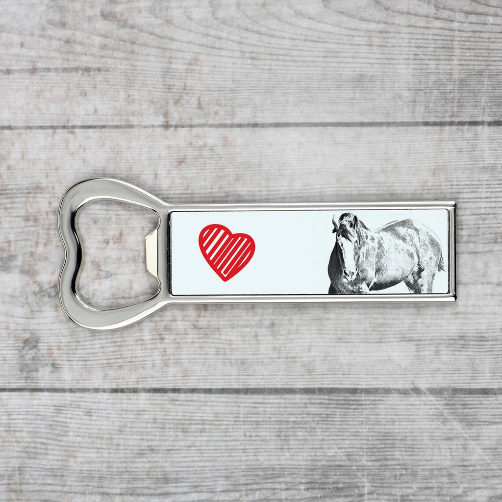 Clydesdale – Bottle opener with a horse, personalized fridge magnet bottle opener | Art-Dog