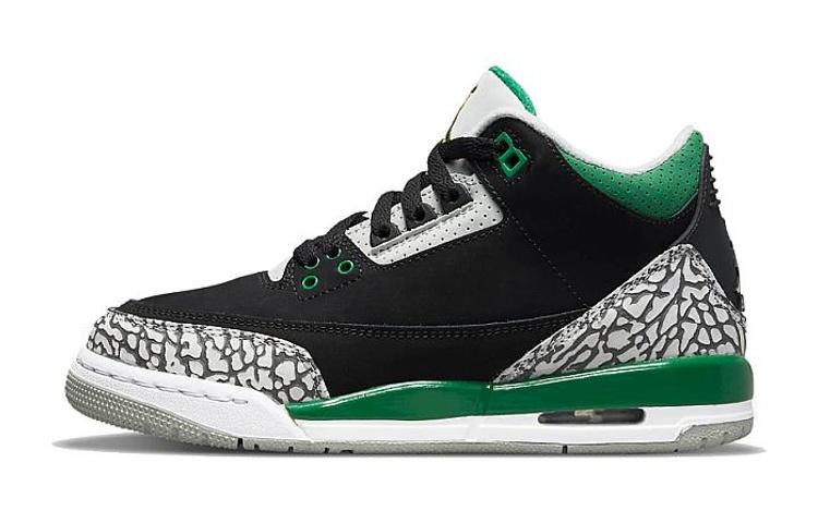 Jordan 3 Retro Pine Green GS 398614-030 37.5