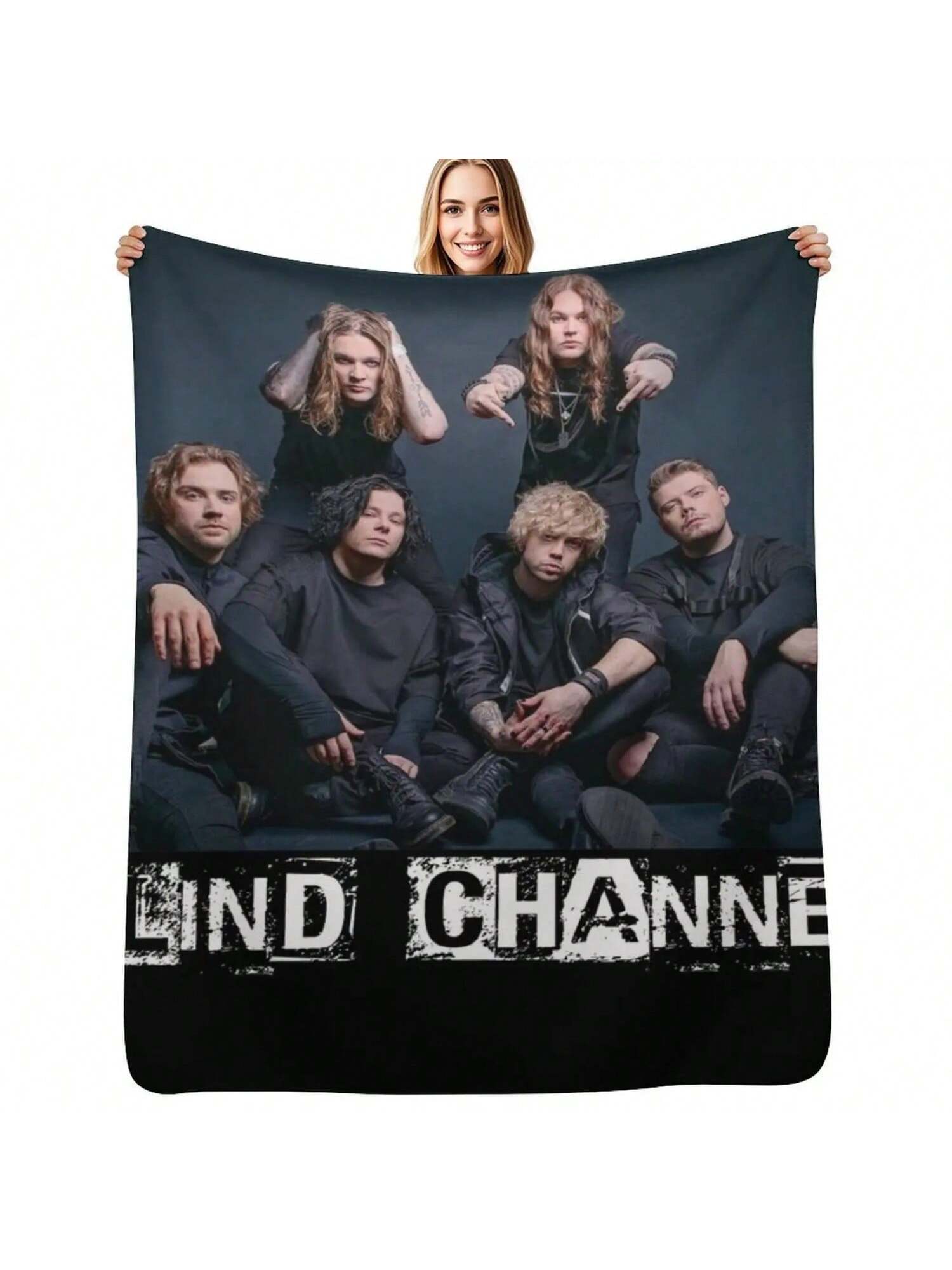 Blind Channel New Design Classic T-Shirt 2002 00001 Throw Blanket Luxury Throw Sofa Throw Blankets For Furry Blankets S разноцветный