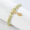 Natural Hetian Jasper Beads Bracelet Golden Branch Jade Leaves Bracelet Exquisite Sexy Girls Fashion Jewelry Bracelet Best Selling Holiday Gifts