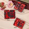 24-Piece Black and Red Nail Clipper Set - Stainless Steel Manicure and Pedicure Tools