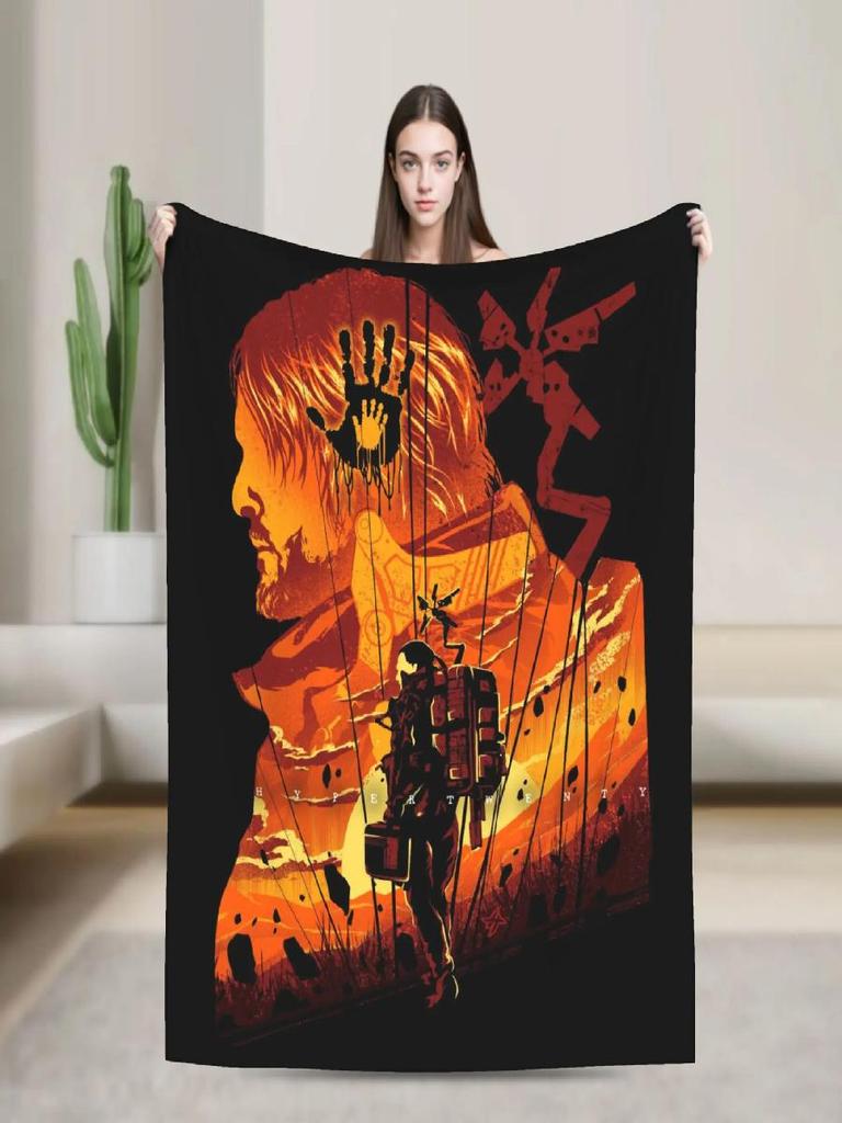 Death Stranding Plush Blanket for Kids and Adults  Soft Flannel Throw Blanket for Bedroom Custom DIY Quality Bedspread Gift