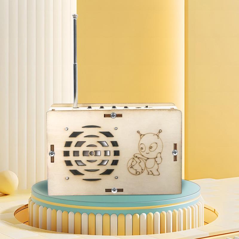 DIY Radio Kit: Wooden Science Experiment Toy for Kids