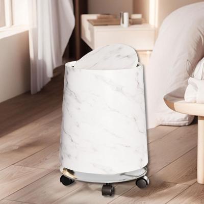 Mülleimer für Badezimmer aus Marmor Haushaltseimer Wiederverwendbarer Abfallbehälter Abnehmbar