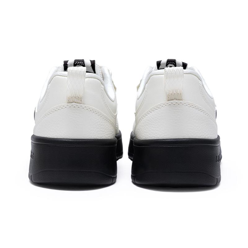 Li Ning Chuyun Retro Minimalist Casual Non-Slip Lightweight Breathable Low-Top Skate Shoes Women sneaker Off-White Black AGCV190-4
