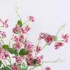 Plastic Artificial Pea Flowers Elegant Fake Flower  Office Desktop Decoration