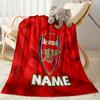 Arsenal Fan Art Personalized Text Blanket Gift Personalized Blanket Ultra-Soft Throw For Home Decor Office Bedding Seaside Four Seasons Universal