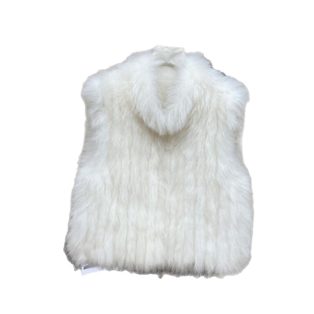 New autumn and winter products, cashmere fur, strip vest, atmosphere fur vest