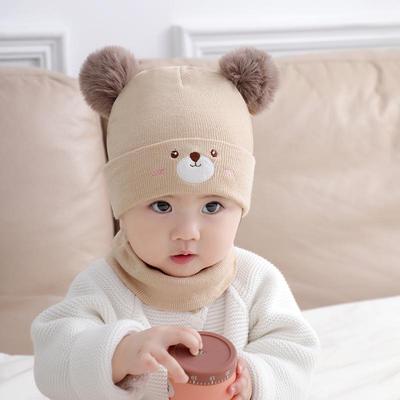 Infants' Cute Wool Knit Hat for Autumn/Winter (0-3 Years)