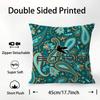 Design Classico E-Etro Federa Cuscino Tessuto Peluche Morbido Stampa Double Face Copricuscino Divano Copricuscini