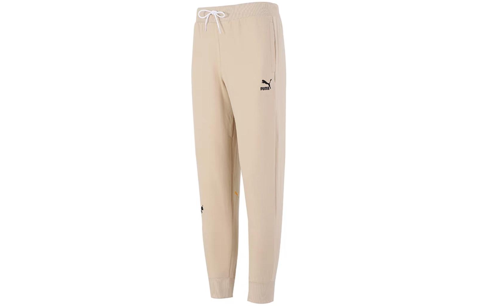 PUMA Knitted Sweatpants Men s Khaki Moderate Sweatpants 533202-20 S