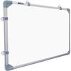 Eduway 1.5x2 Feet Kunj Non-Magnetic Double-Sided White Board and Chalkboard | Ideal Use for Home, Office, Kids with Slid