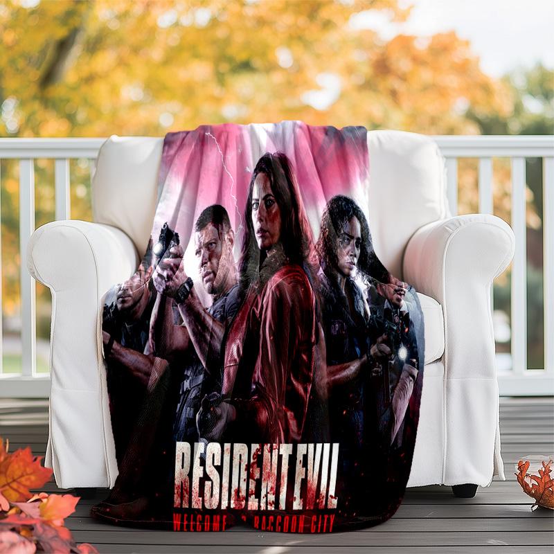 The sci-fi game Resident Evil features the Umbrella Corporation blanket a soft home furnishing nap decoration a warm Sherpa blanket for all seasons U3