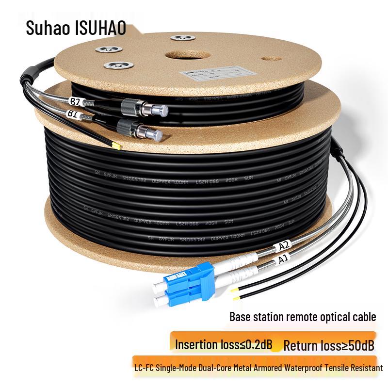 

Outdoor Field Armored Single-mode LC-FC Fiber Optic Patch Cable