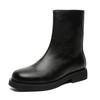 Fashion Autumn and winter men's long boots Black Versatile British style Daily business and office Outdoor Fashion Party warm shoes New