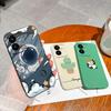 Cases For Vivo Y22 Y22S Flower Liquid Silicone Camera Lens Protection Phone Back Cover For VivoY22 Vivo Y 22 Y22 S Coque Bumper