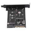 SATA Adapter 2 In 1 MSATA M2 NGFF SSD To Dual Port SATA3 Converter with SATA Cable Screws Stud for 2230 2242 2260 2280