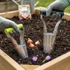 2in1 Stainless Steel Seeder Seedling Transplanting Excavator Horticultural Planting Hole Drilling Garden Flower Planting Planter