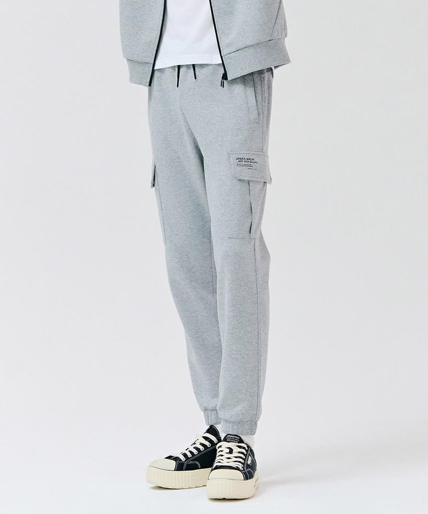 CHASECULT Men'S Cargo Jogger Warm-Up Pants - Grey