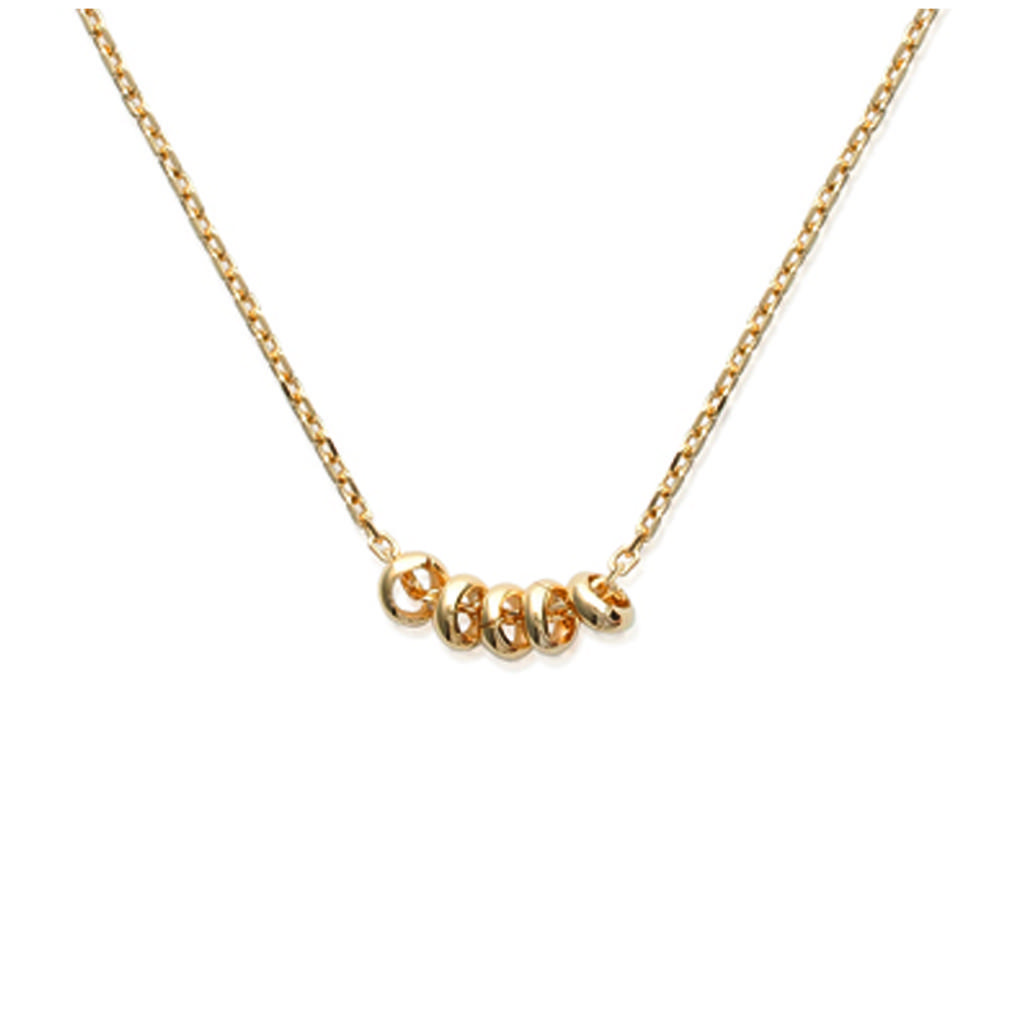 Les Trésors De Lily [J0079] - Gold Plated 'Choreography' Necklace - 15x4 Mm