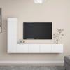 Vidaxl 4-Cz. TV Cabinet Set, White, Wood-Based Material
