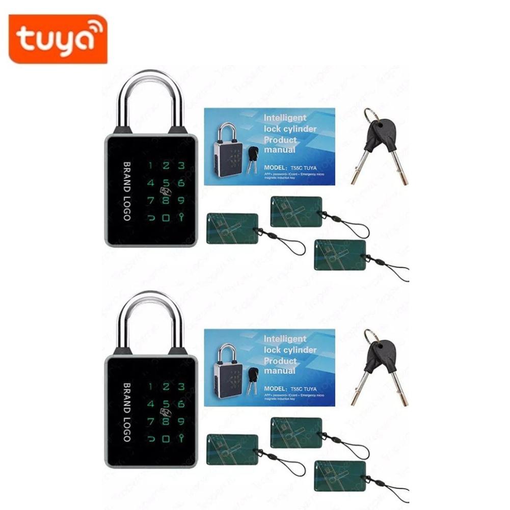 Tuya TTLOCK APP Intelligentes Fingerabdruck-Vorhängeschloss Wasserdichte Biometrische Daumenabdruck-Türschlösser Schlüssellose Haus-Gepäck-Sicherheit Legierungsschlösser