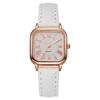 Simple Women's Quartz Watch Rose Gold Square Dial Quartz Wristwatch Fashion Leather Strap Ladies Business Wristwatch Reloj Mujer