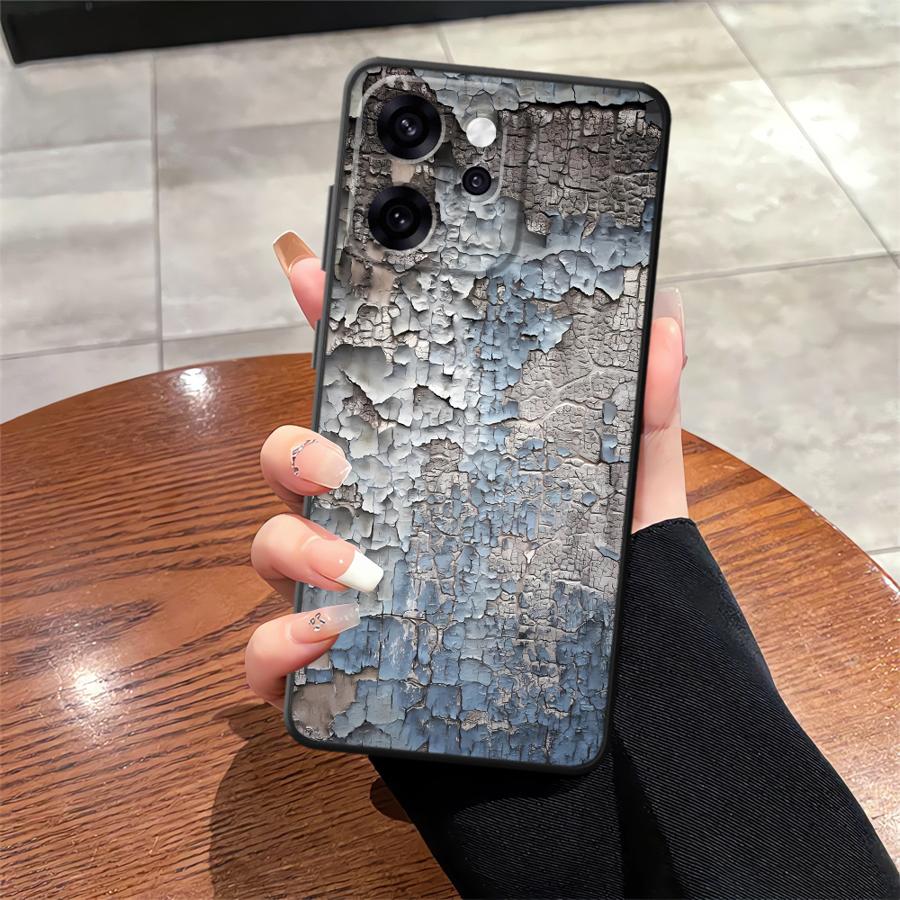 Case for Oppo A74 A98 A93 A83 A76 A78 Reno 4F 5 6 7 8 10 11 14 A96 F9 F11 F29 A84 Phone Cover Rust Art