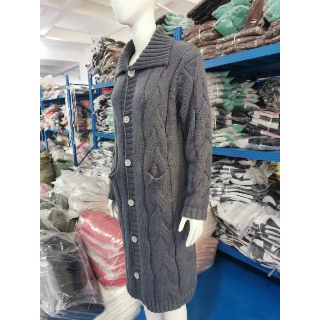 Ladies, Buttons, Cardigans, Sweaters, Knitwear, Warm Shirts, Casual Jackets, Collars, Long Sleeves, Loose Fit