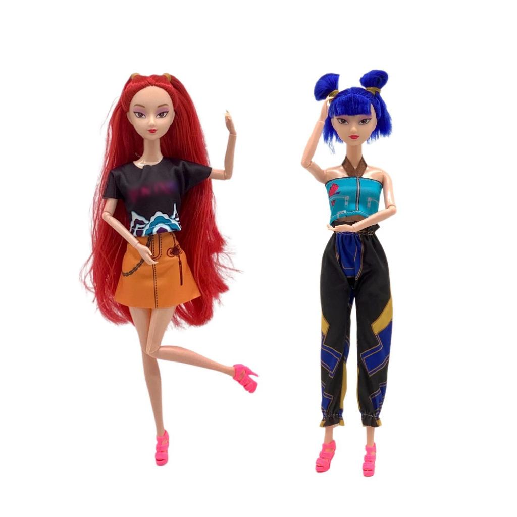 @ Kpop Demon Hunters Action Figure Toy Rumi Mira Zoey Figure Vinyl Toy DIY Fashion Dolls K Pop Demon Hunters For Fans Gift