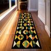 Colorful Fish Runner Rug Playful Cartoon Fish Long Carpet Ocean Theme Non-Slip Floormat Fun Home Decor for Hallway Living Room