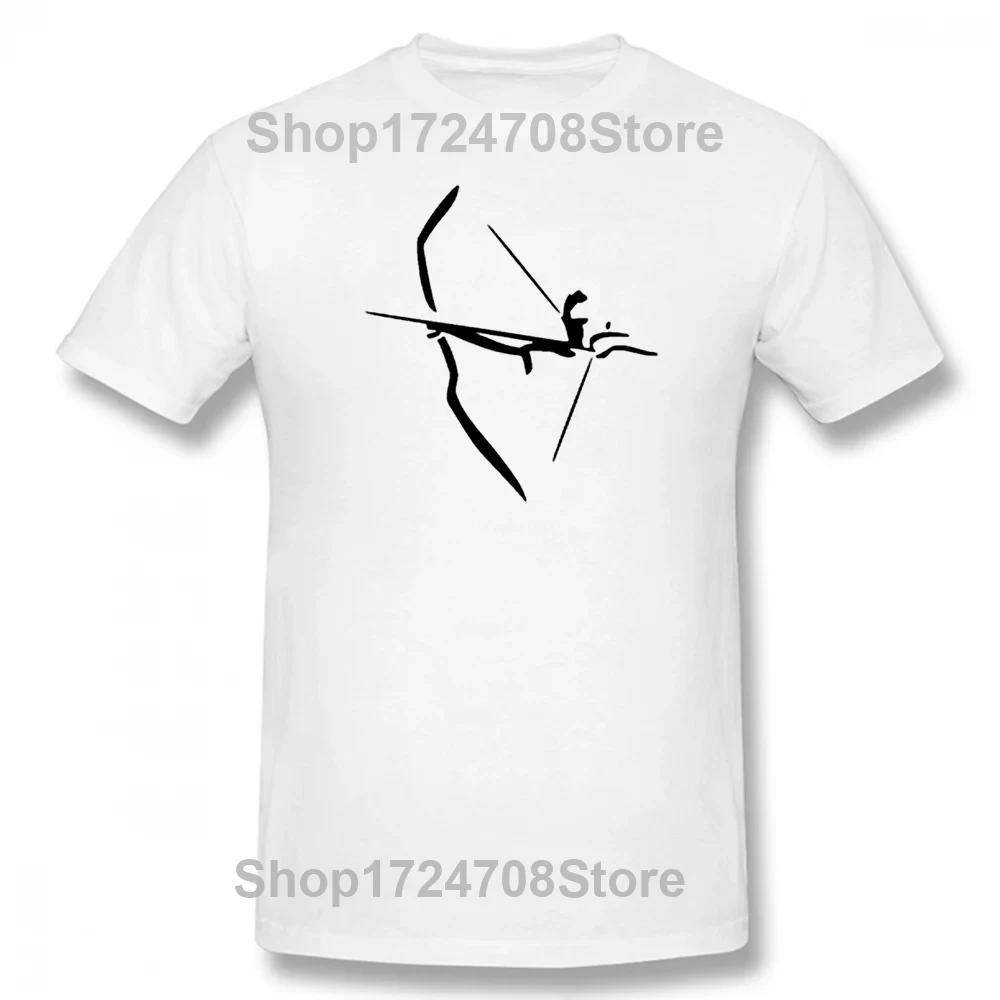 Funny Archery Sport Protect Arrow Bow Hunting Weapon T Shirts Graphic Cotton Streetwear Short Sleeve Father Day's T-shirt Men