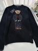 Little Bear 25th Anniversary Embroidered Cotton Knit Sweater - Women's Autumn/Winter Casual