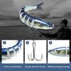 TRUSCEND Fishing Saltwater and Freshwater Fishing Suitable for Spanish and Various Other Fish [10-Joint Design] Lure, Ajing, 3-Pack, Lifelike, Minnow,