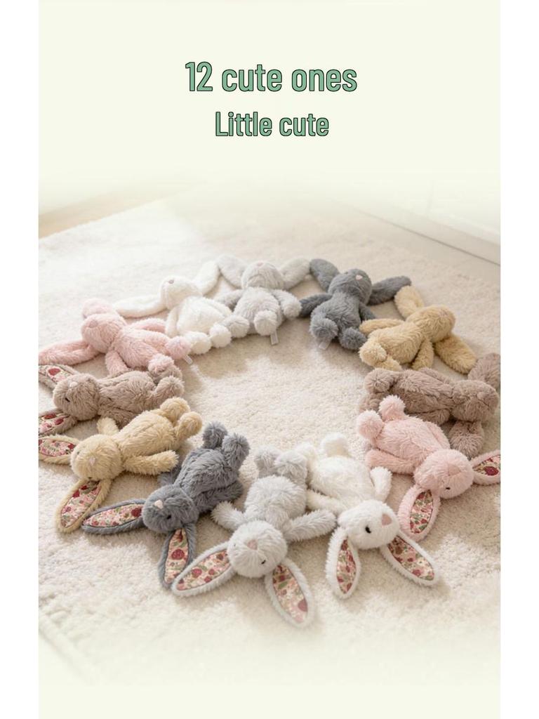 Plush Rabbit Keychain Charm: Cute Backpack Pendant & Doll Gift for Girls