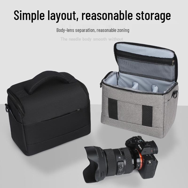 Single Shoulder Portable DSLR Bag for Canon, Nikon, Sony, Fujifilm Mirrorless Cameras