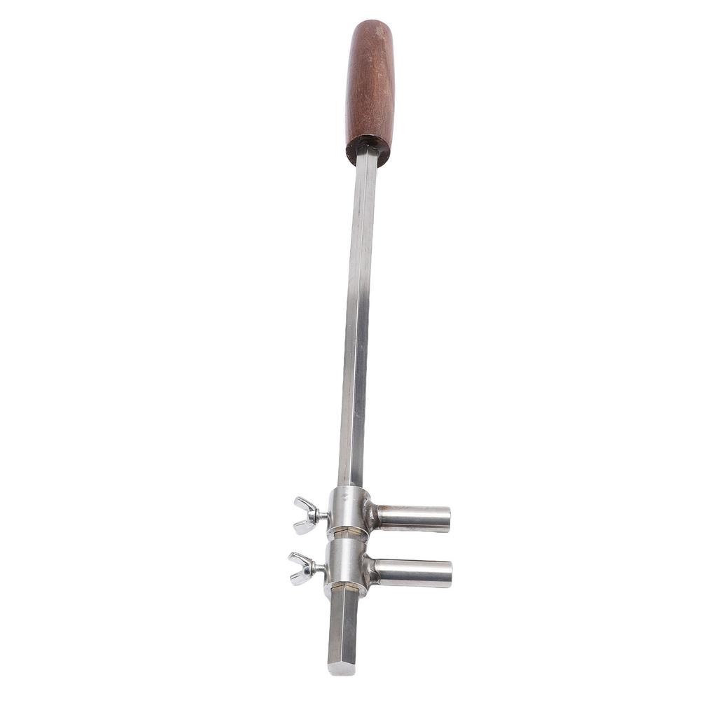 16.7in Stainless Steel Bonsai Branch Bending Tool Gardening Adjustable Bonsai Bender Styling Wrench with Wood Handle