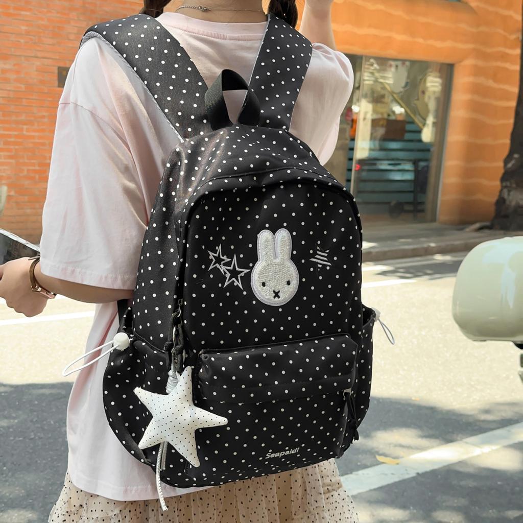 Schoolbag new cute backpack large capacity Korean version junior high school high school student schoolbag women's simple fashion versatile travel 