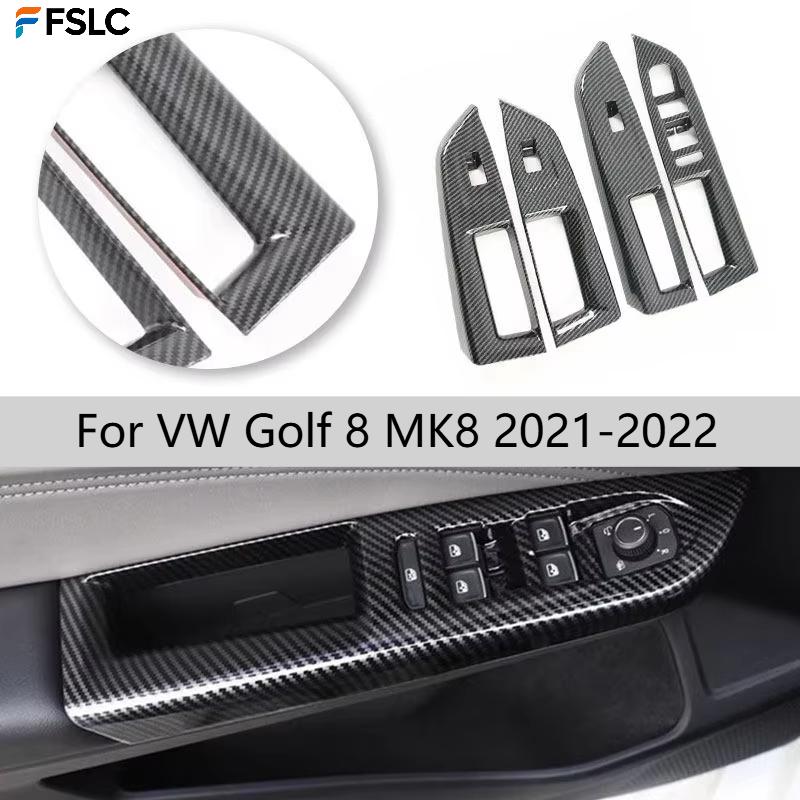 For VW Golf 8 MK8 - Interior Door Window Lift Switch Frame, Button Trim Accessories