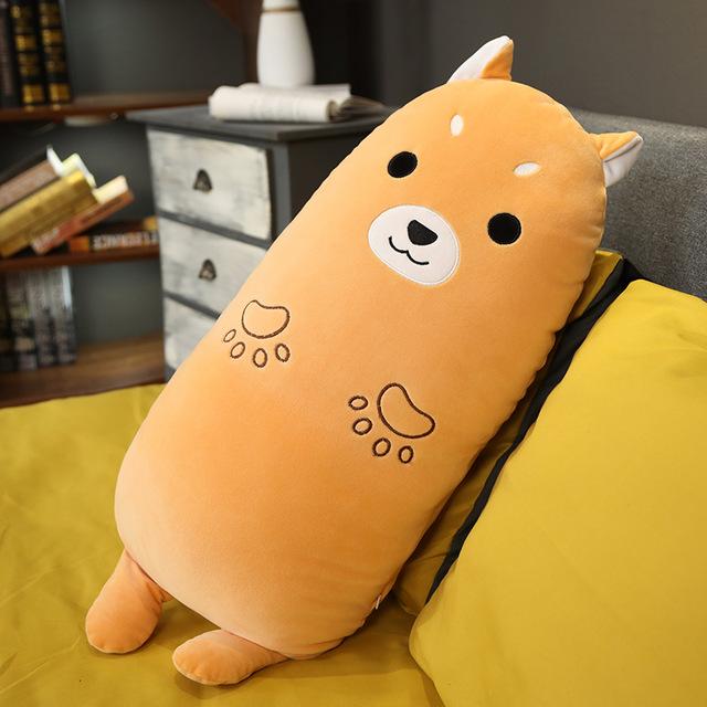 

Обнимающаяся подушка-динозавр хаски кошка плюшевые игрушки милая кукла сиба-ину кровать для девочек держит спящую куклу длинная подушка кукла 70cm