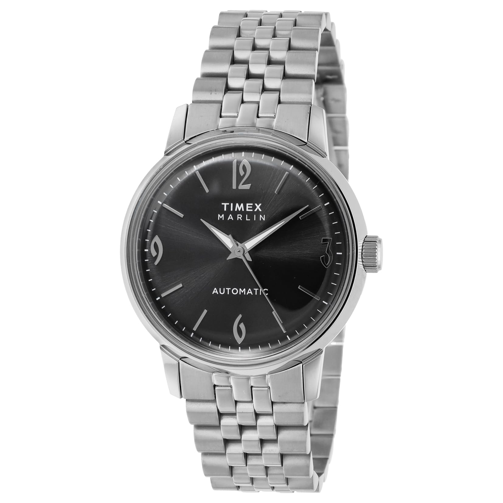 

Unisex Watch Timex Marlin TW2W93200 Automatic 50M Water Resistant Acrylic Black Dial Stainless Steel [TIMEX] [Used] чорний